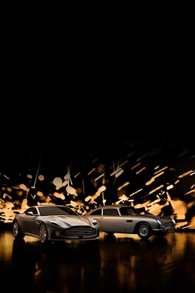 2025 Aston Martin DB12 Goldfinger Edition phone wallpaper thumbnail.