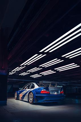 2005 BMW M3 GTR Need For Speed phone wallpaper thumbnail.