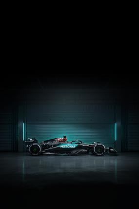 2024 Mercedes AMG W15 F1 E Performance phone wallpaper thumbnail.