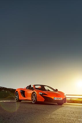 2015 McLaren 650S Spider phone wallpaper thumbnail.