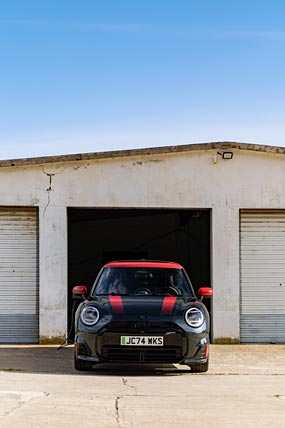 2025 Mini John Cooper Works Electric phone wallpaper thumbnail.