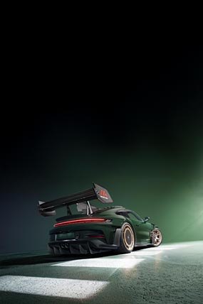 2025 Porsche 911 GT3 RS with Manthey Kit phone wallpaper thumbnail.