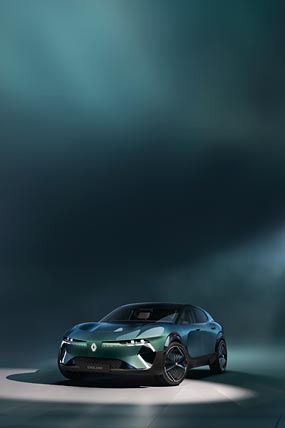 2024 Renault Embleme Concept phone wallpaper thumbnail.