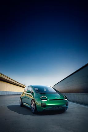 2025 Renault Twingo E-Tech Concept phone wallpaper thumbnail.