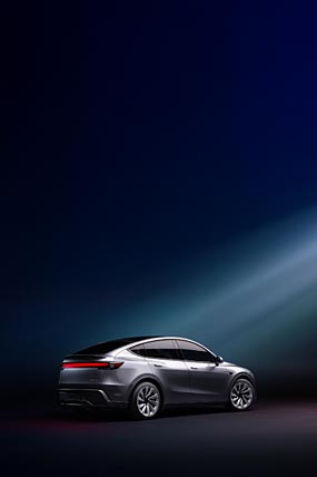 2025 Tesla Model Y phone wallpaper thumbnail.