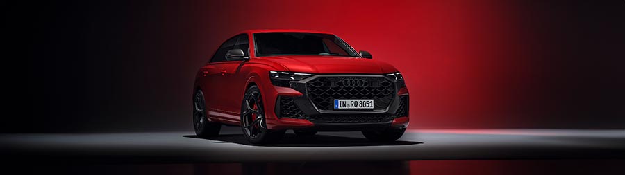 2025 Audi RS Q8 Performance super ultrawide wallpaper thumbnail.