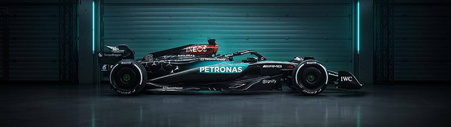 2024 Mercedes AMG W15 F1 E Performance super ultrawide wallpaper thumbnail.