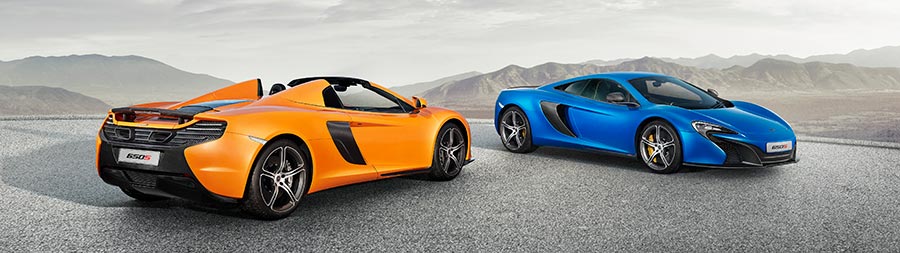 2015 McLaren 650S Spider super ultrawide wallpaper thumbnail.