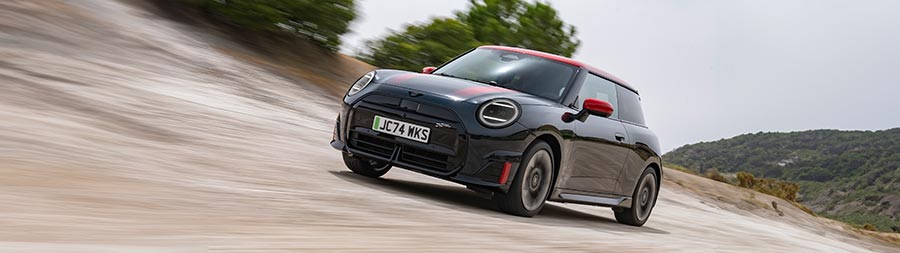 2025 Mini John Cooper Works Electric super ultrawide wallpaper thumbnail.