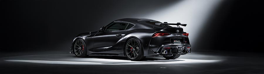 2025 Toyota GR Supra super ultrawide wallpaper thumbnail.