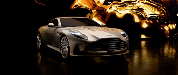 2025 Aston Martin DB12 Goldfinger Edition super ultrawide wallpaper thumbnail.