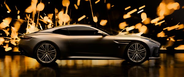 2025 Aston Martin DB12 Goldfinger Edition super ultrawide wallpaper thumbnail.