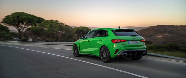 2025 Audi RS3 Sportback super ultrawide wallpaper thumbnail.