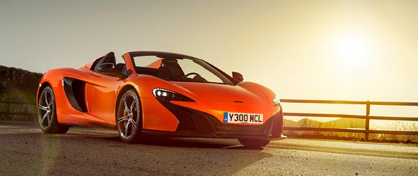 2015 McLaren 650S Spider super ultrawide wallpaper thumbnail.