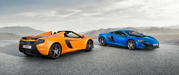 2015 McLaren 650S Spider super ultrawide wallpaper thumbnail.