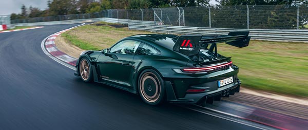 2025 Porsche 911 GT3 RS with Manthey Kit super ultrawide wallpaper thumbnail.