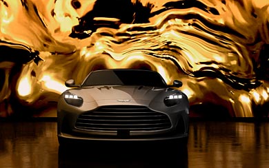 2025 Aston Martin DB12 Goldfinger Edition wallpaper thumbnail.