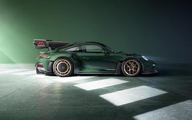 2025 Porsche 911 GT3 RS with Manthey Kit wallpaper thumbnail.