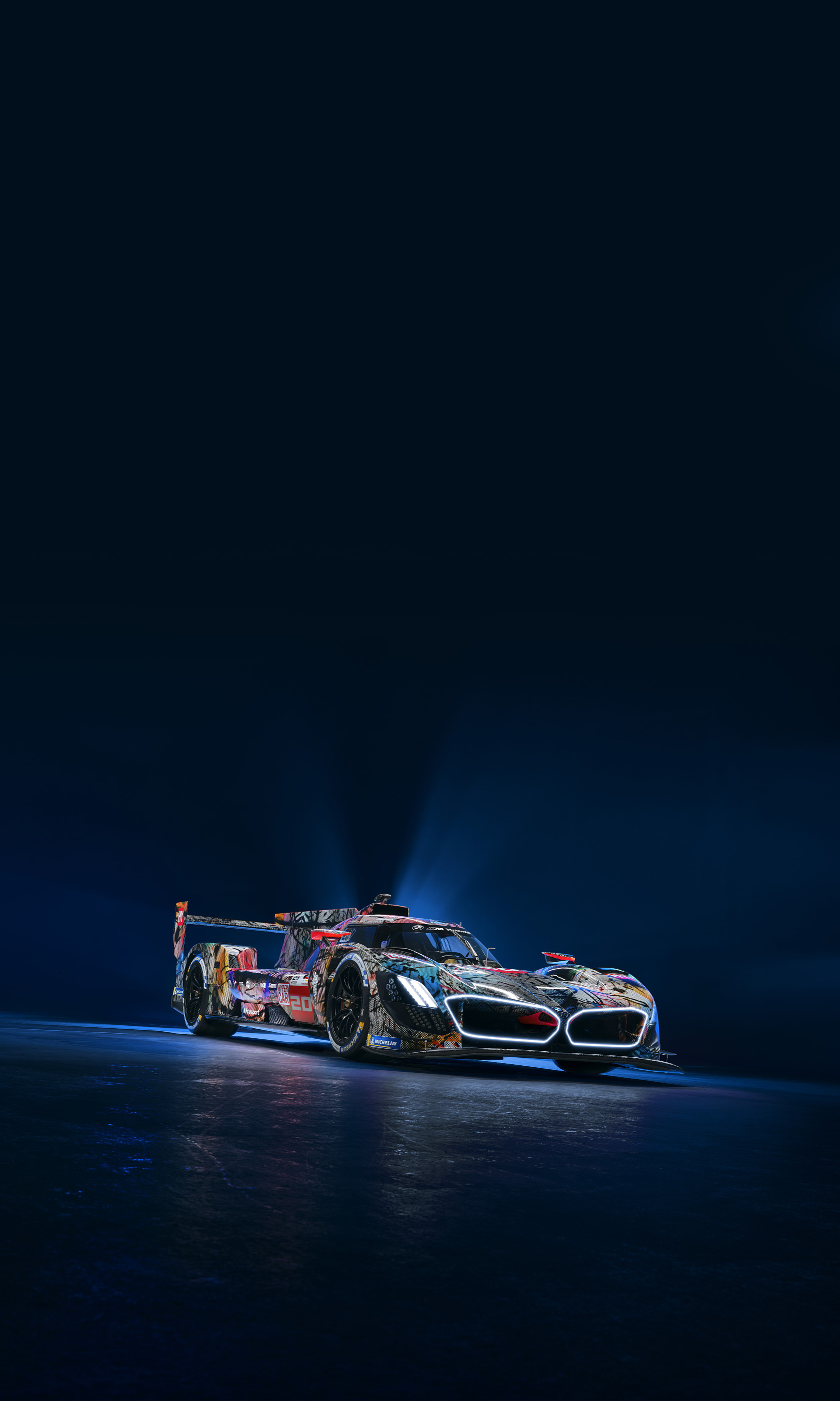  2024 BMW M Hybrid V8 Art Car Wallpaper.