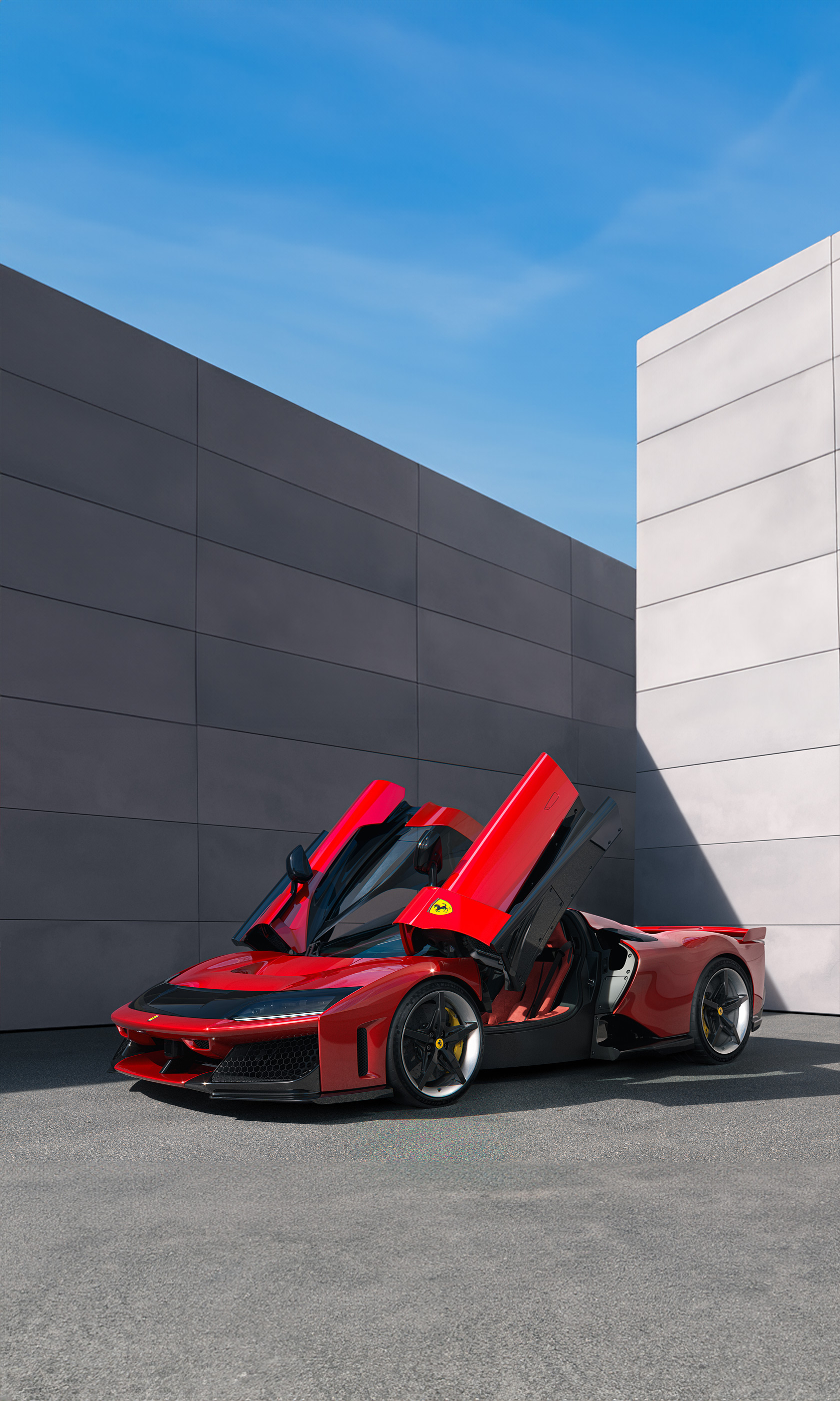  2025 Ferrari F80 Wallpaper.