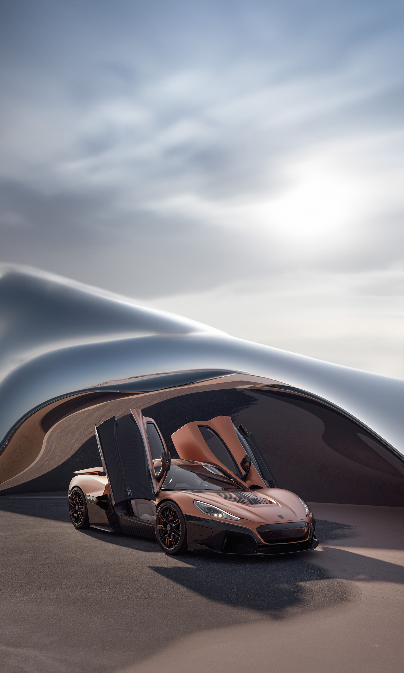  2024 Rimac Nevera 15th Anniversary Wallpaper.