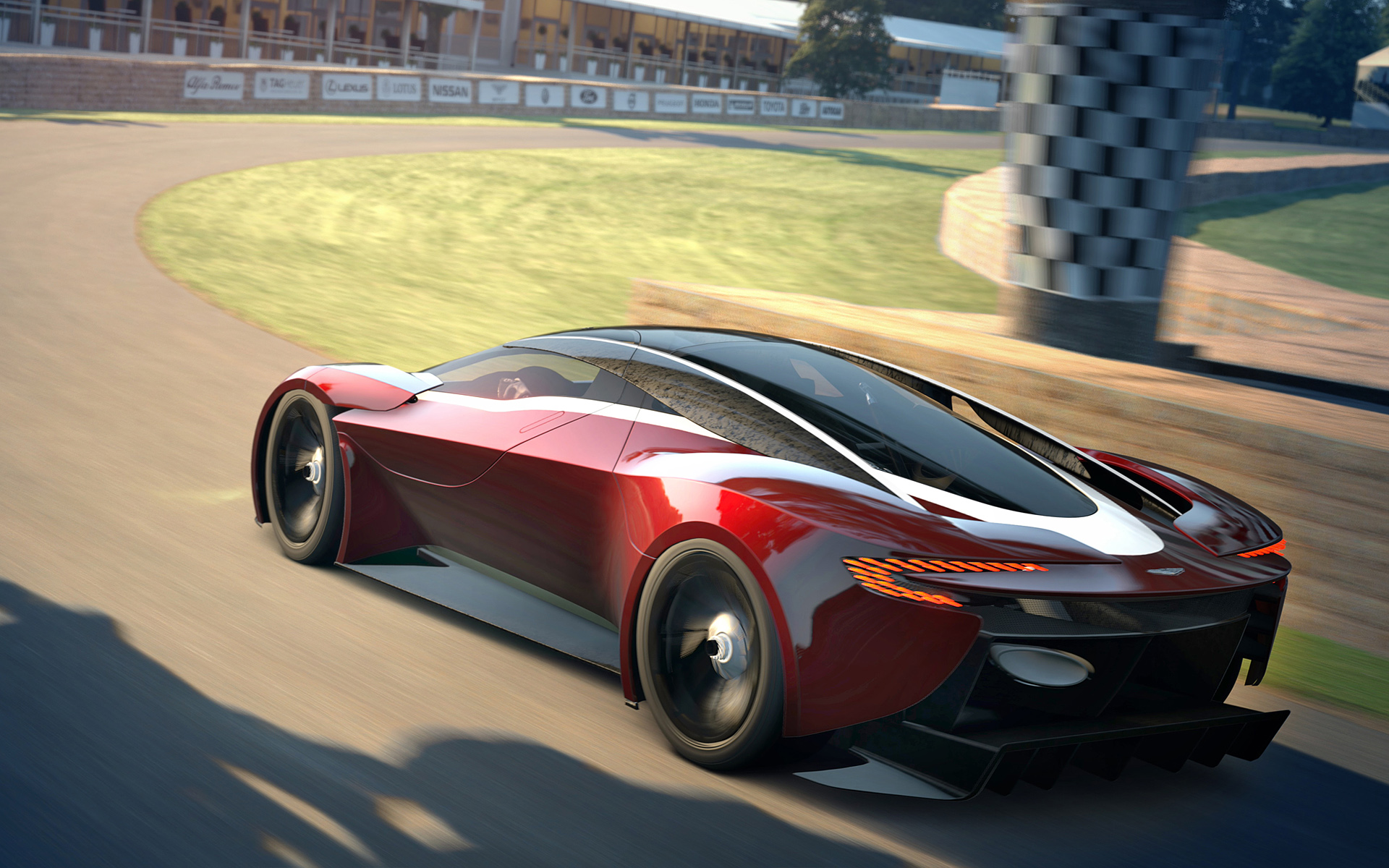  2014 Aston Martin DP-100 Vision Gran Turismo Concept Wallpaper.