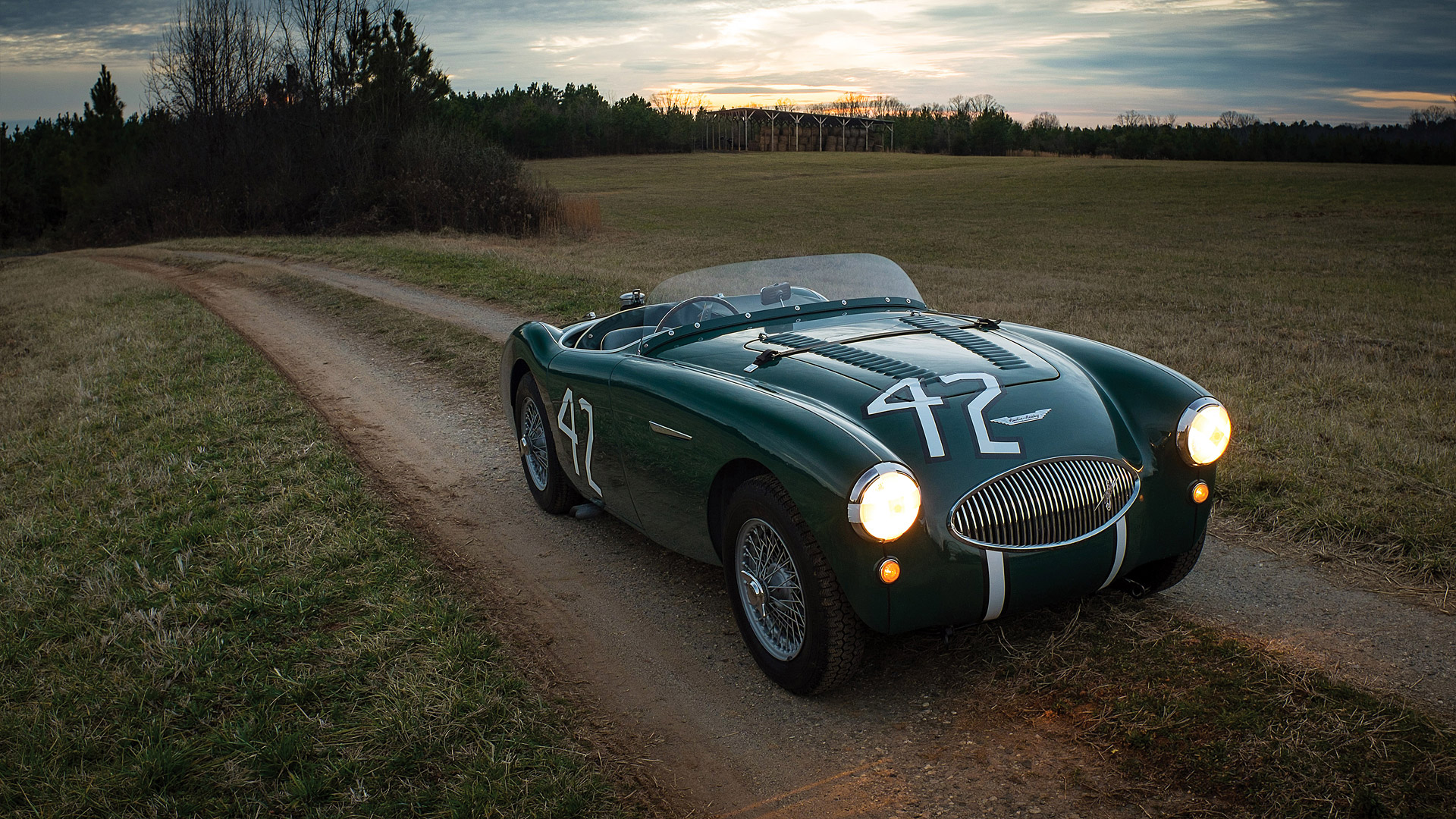  1955 Austin-Healey 100S Wallpaper.