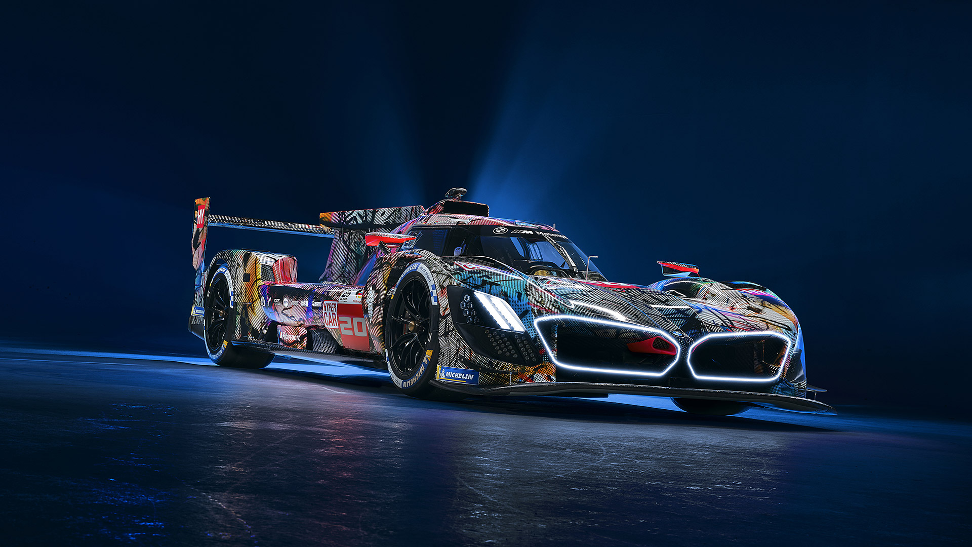  2024 BMW M Hybrid V8 Art Car Wallpaper.