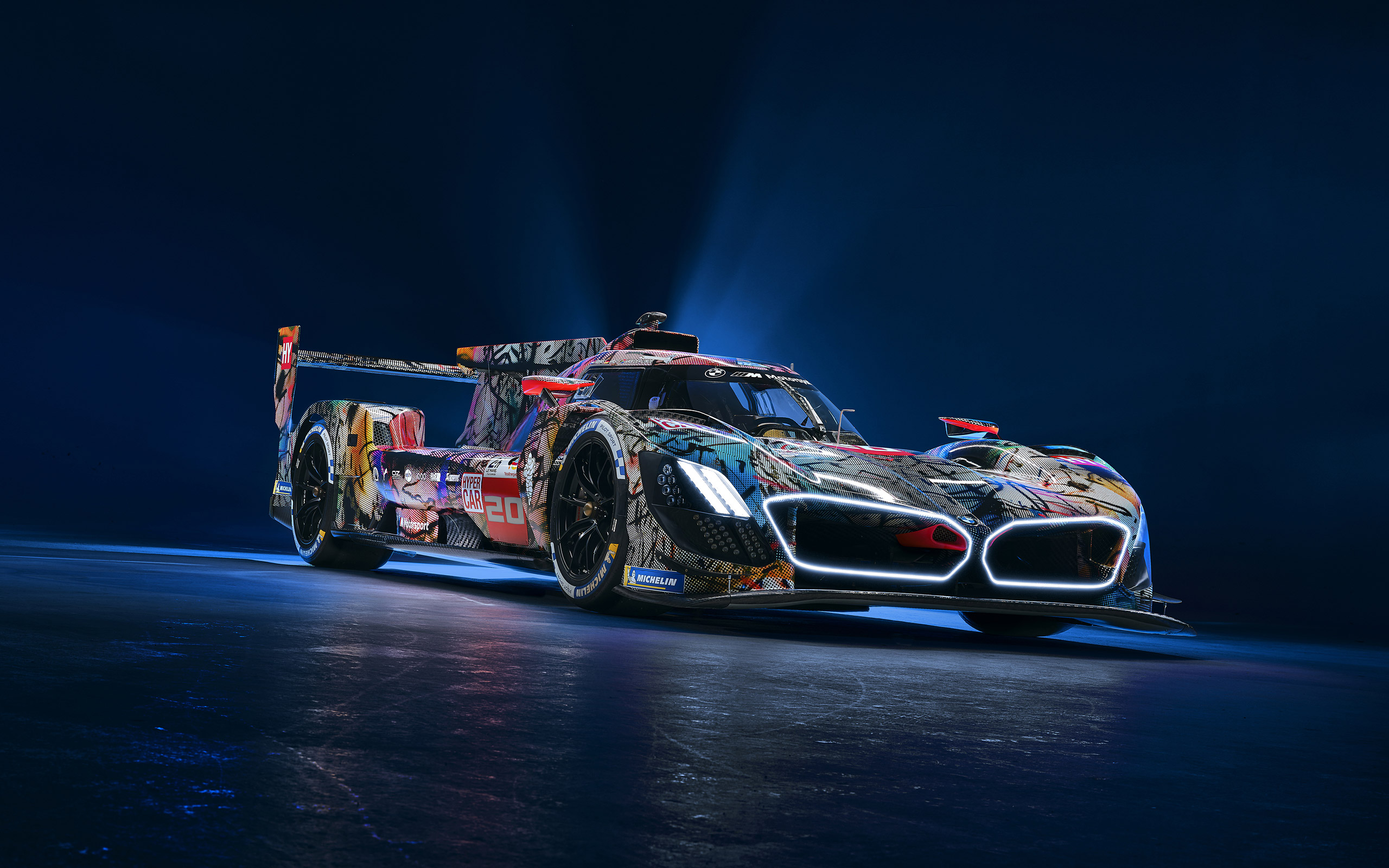  2024 BMW M Hybrid V8 Art Car Wallpaper.