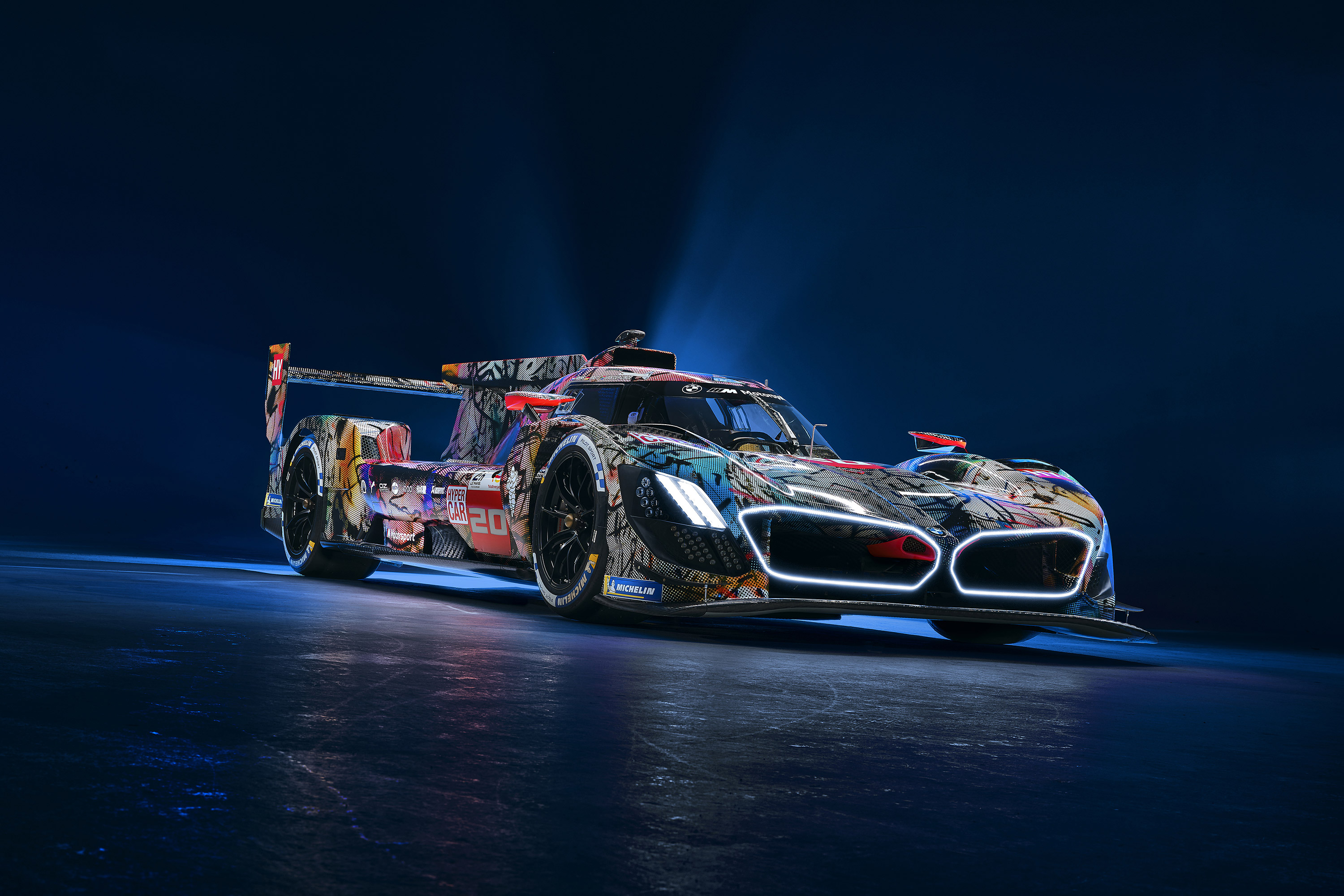  2024 BMW M Hybrid V8 Art Car Wallpaper.