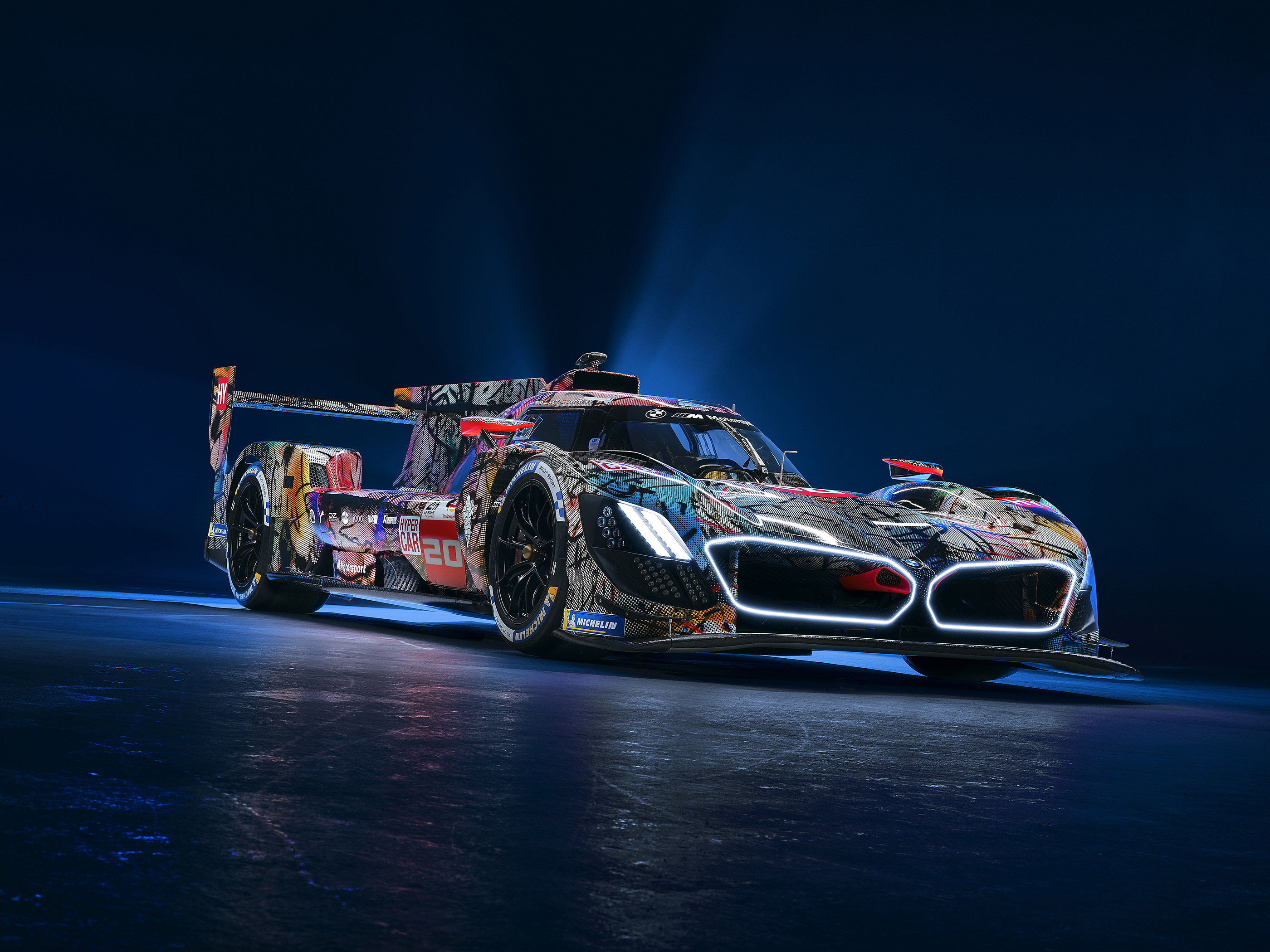  2024 BMW M Hybrid V8 Art Car Wallpaper.