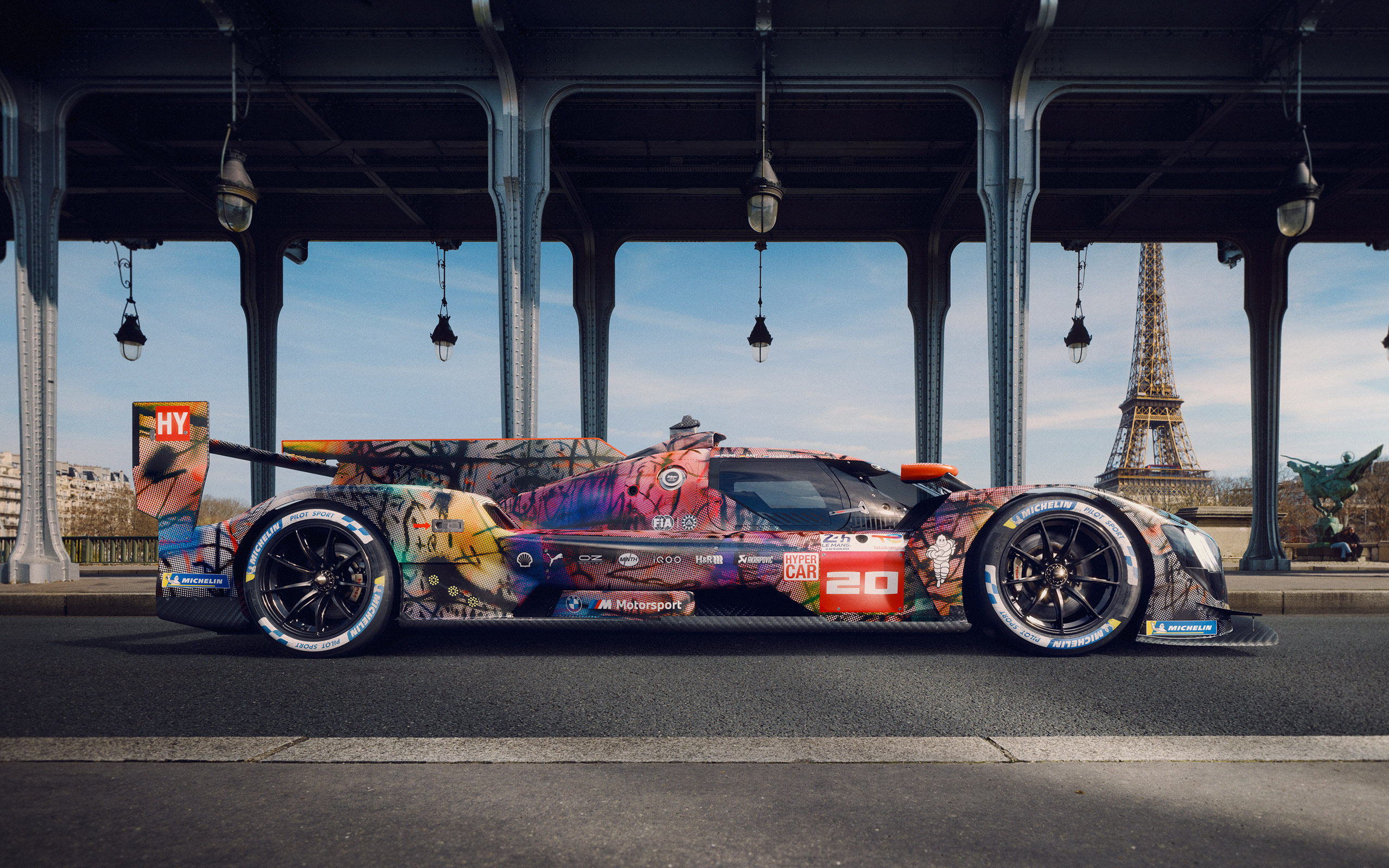  2024 BMW M Hybrid V8 Art Car Wallpaper.