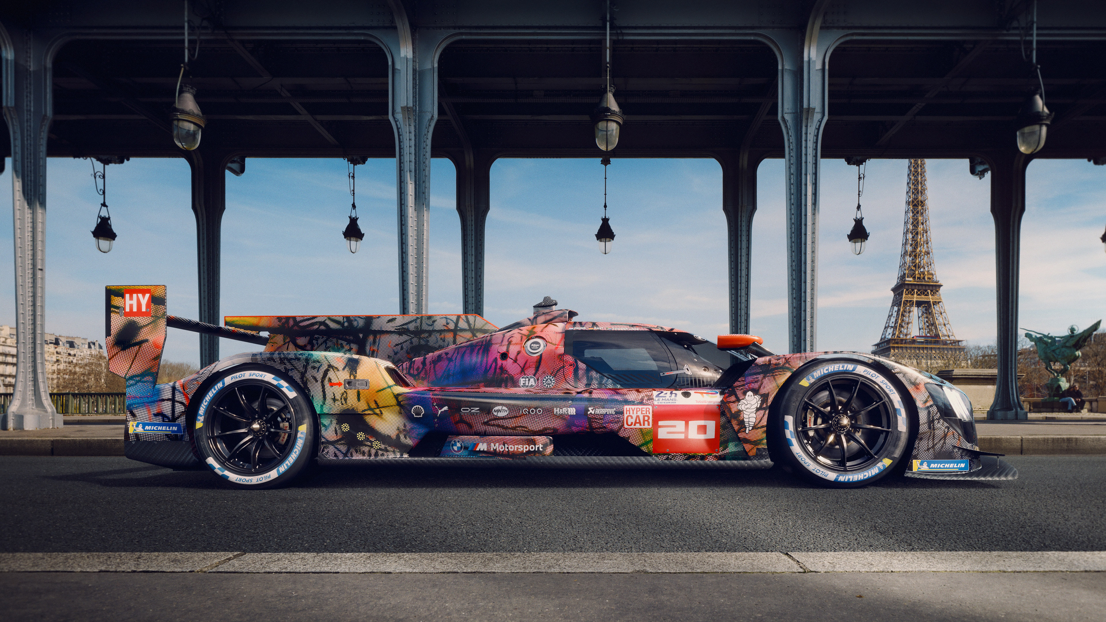  2024 BMW M Hybrid V8 Art Car Wallpaper.