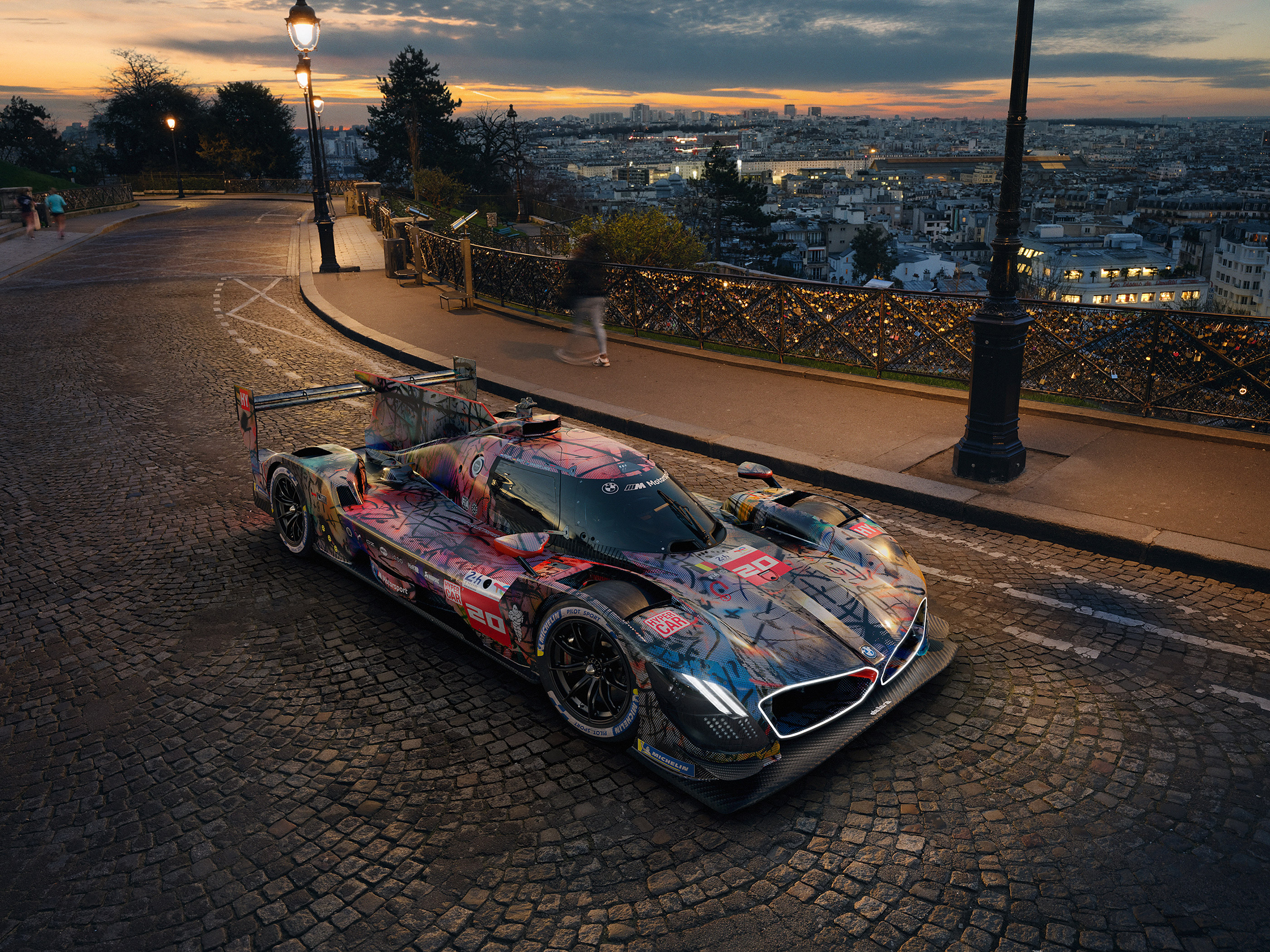  2024 BMW M Hybrid V8 Art Car Wallpaper.