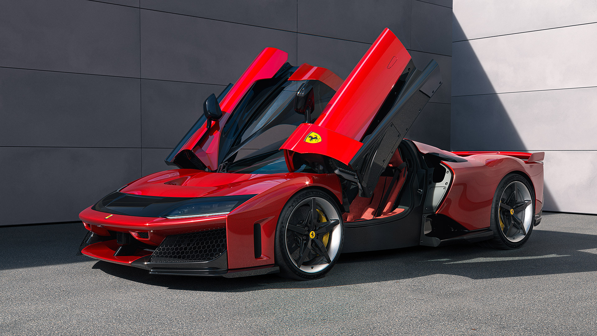  2025 Ferrari F80 Wallpaper.