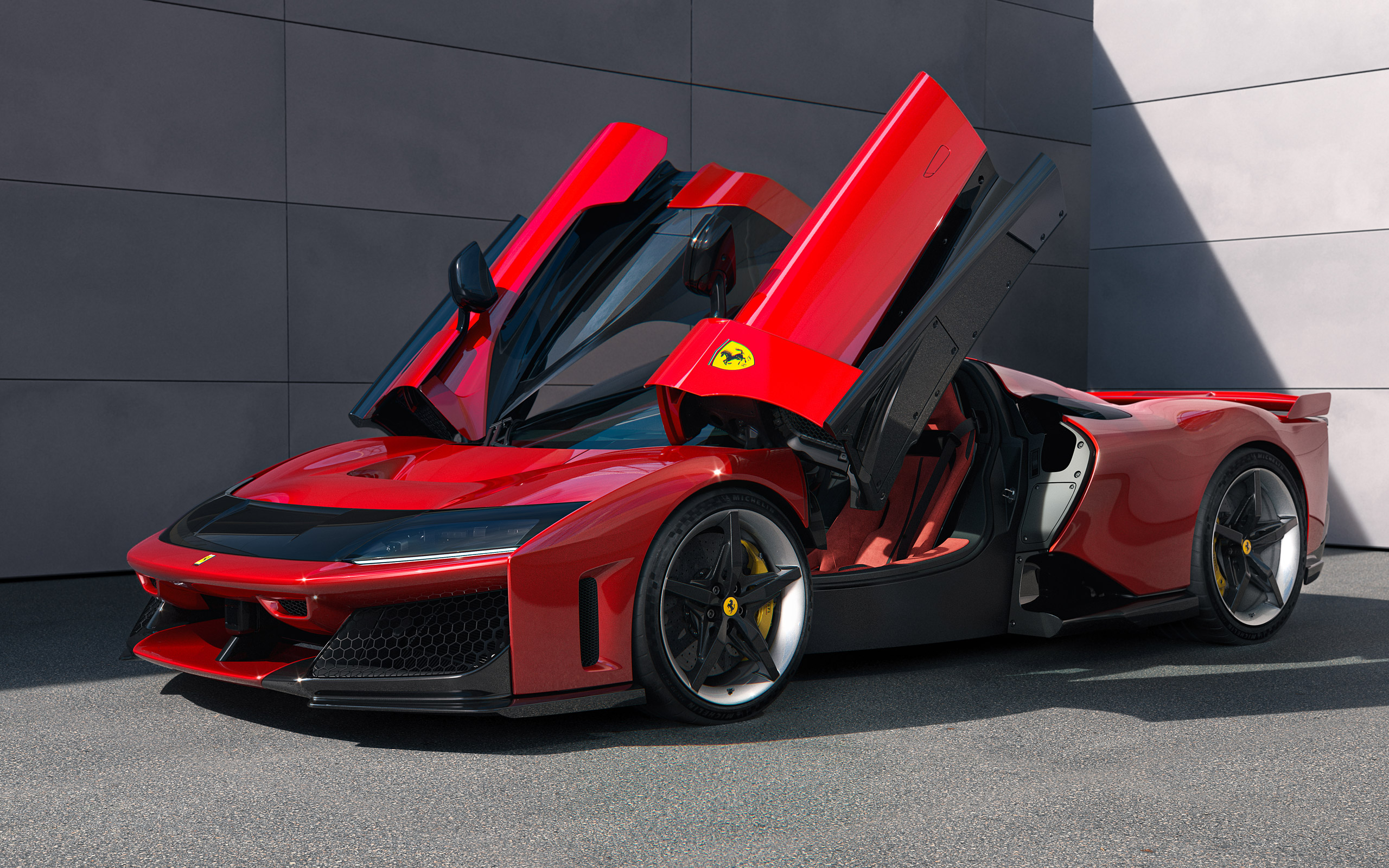  2025 Ferrari F80 Wallpaper.