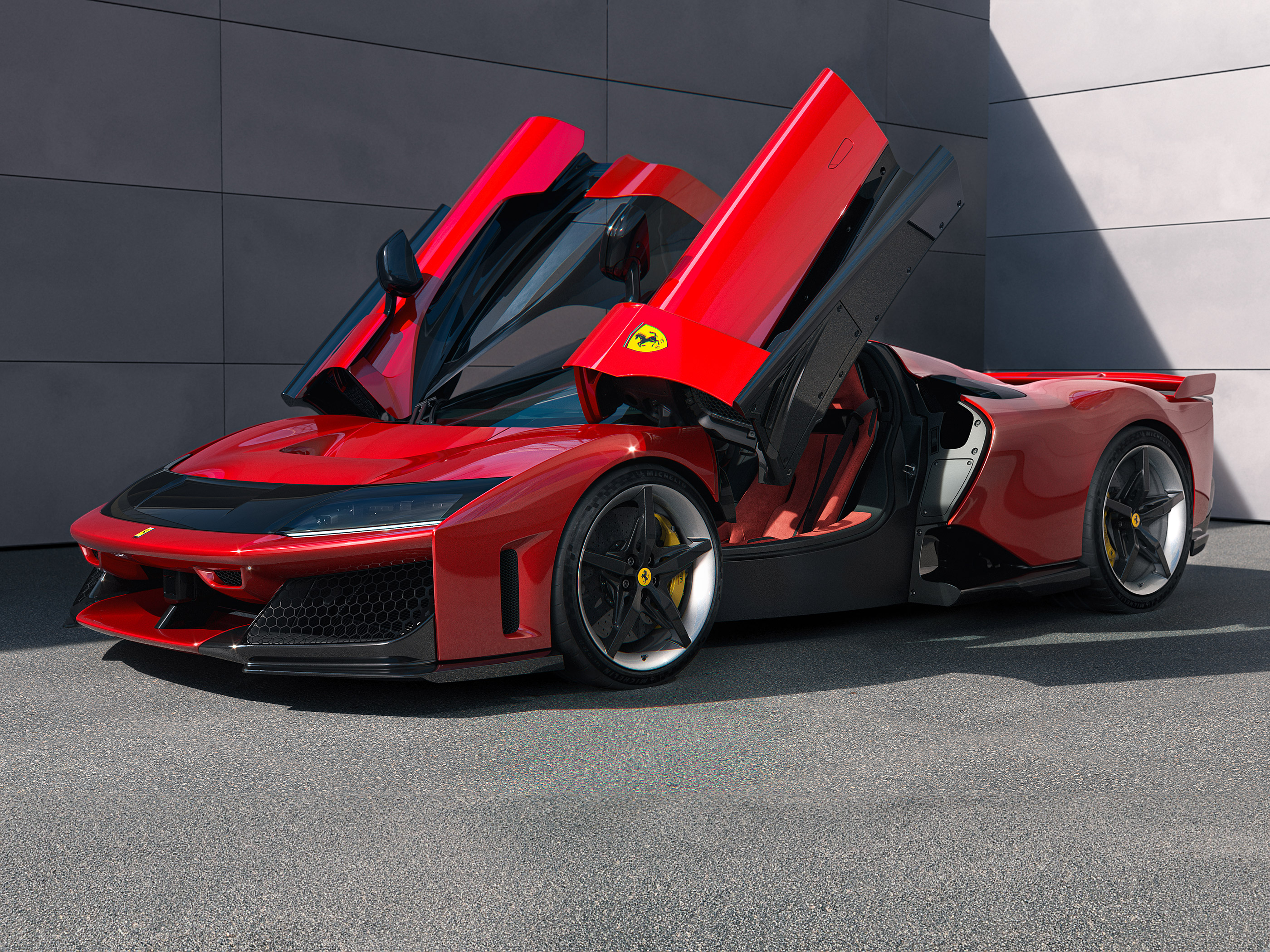  2025 Ferrari F80 Wallpaper.