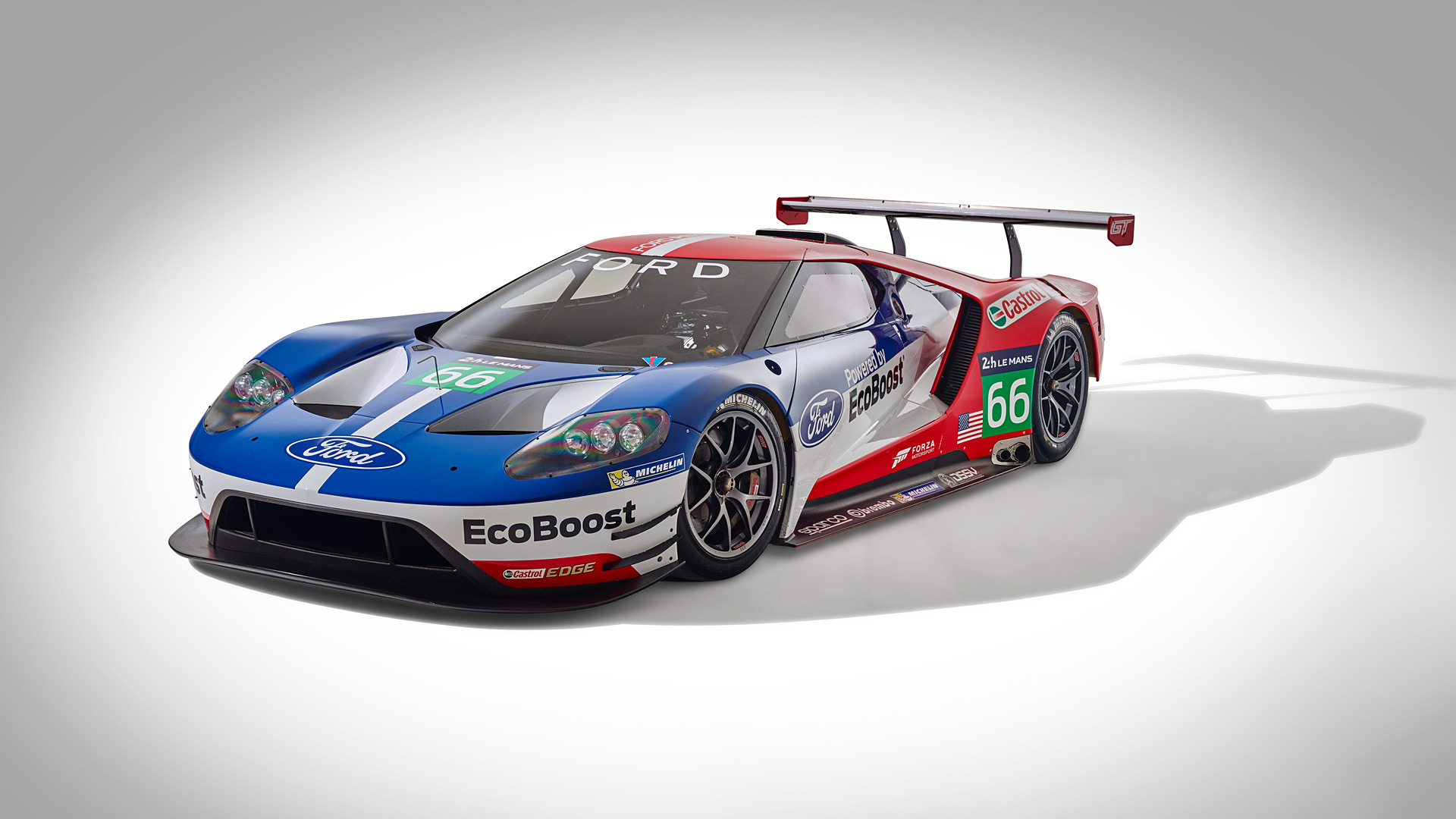  2016 Ford GT Le Mans Racecar Wallpaper.