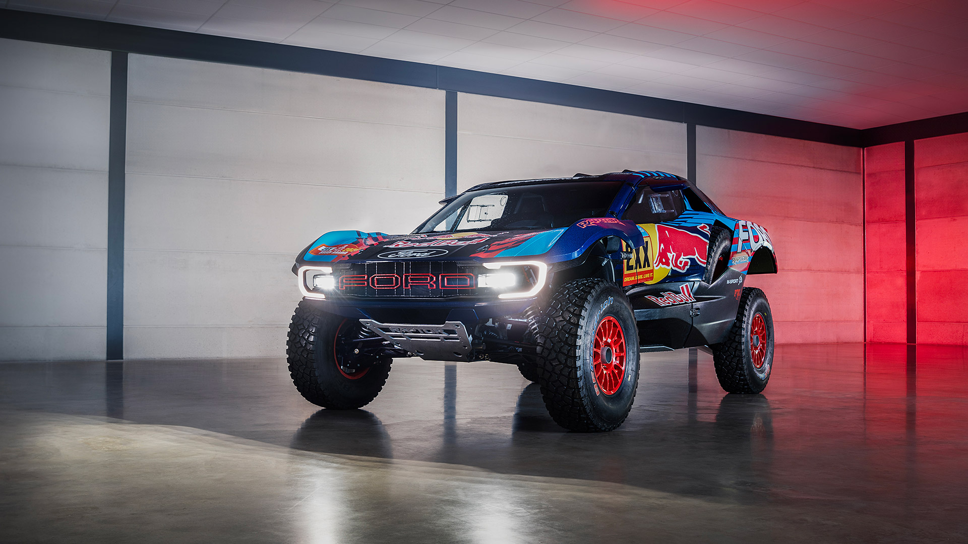  2025 Ford Raptor T1 Dakar Rally Wallpaper.