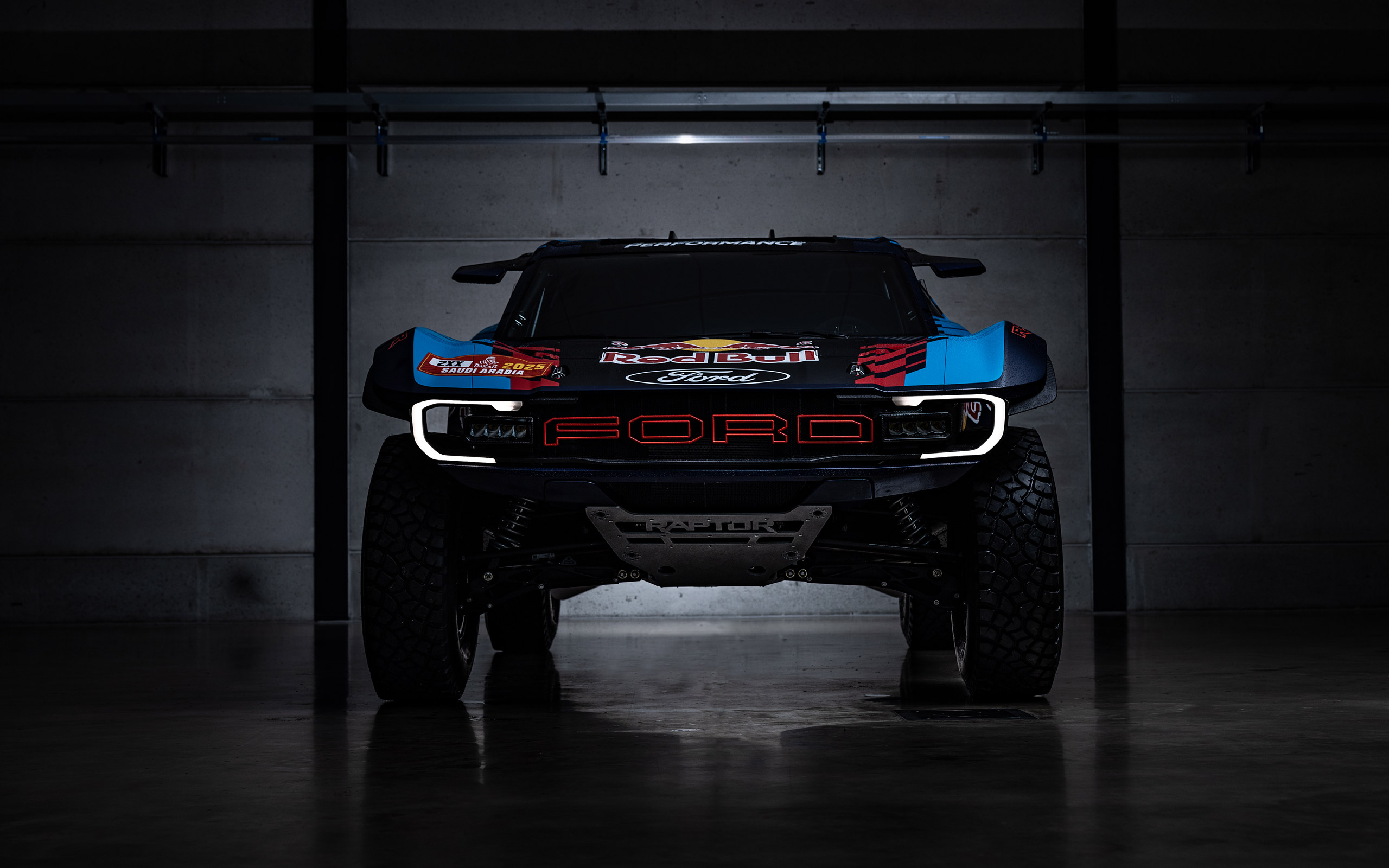  2025 Ford Raptor T1 Dakar Rally Wallpaper.