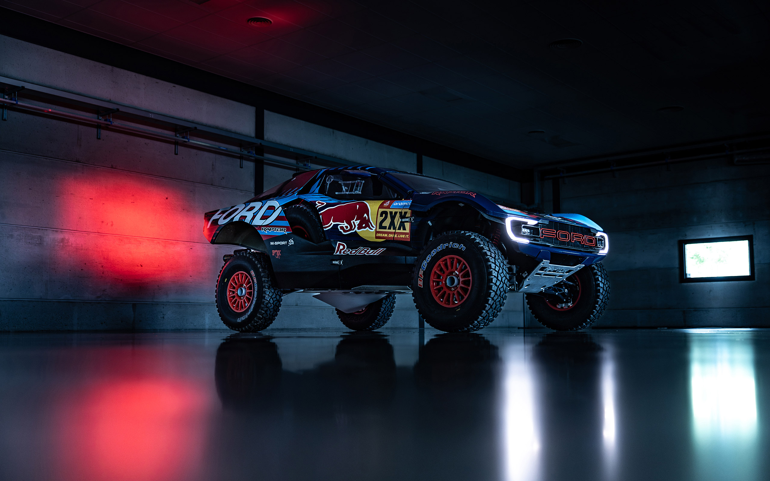  2025 Ford Raptor T1 Dakar Rally Wallpaper.