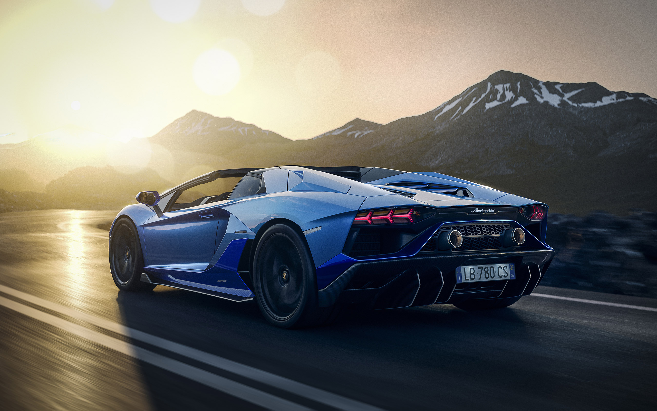  2022 Lamborghini Aventador LP780-4 Ultimae Roadster Wallpaper.