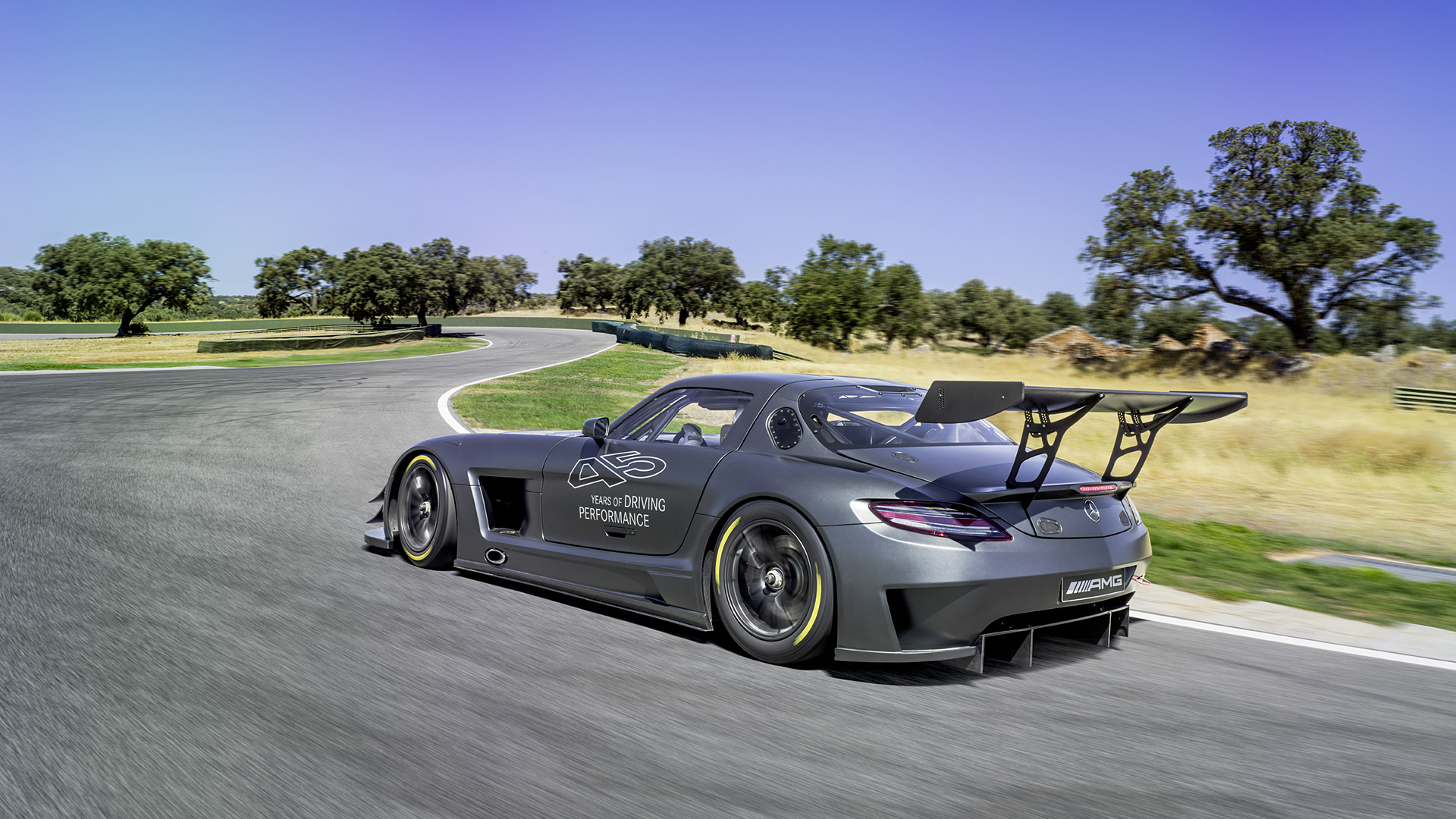  2013 Mercedes-Benz SLS AMG GT3 45th Anniversary Wallpaper.