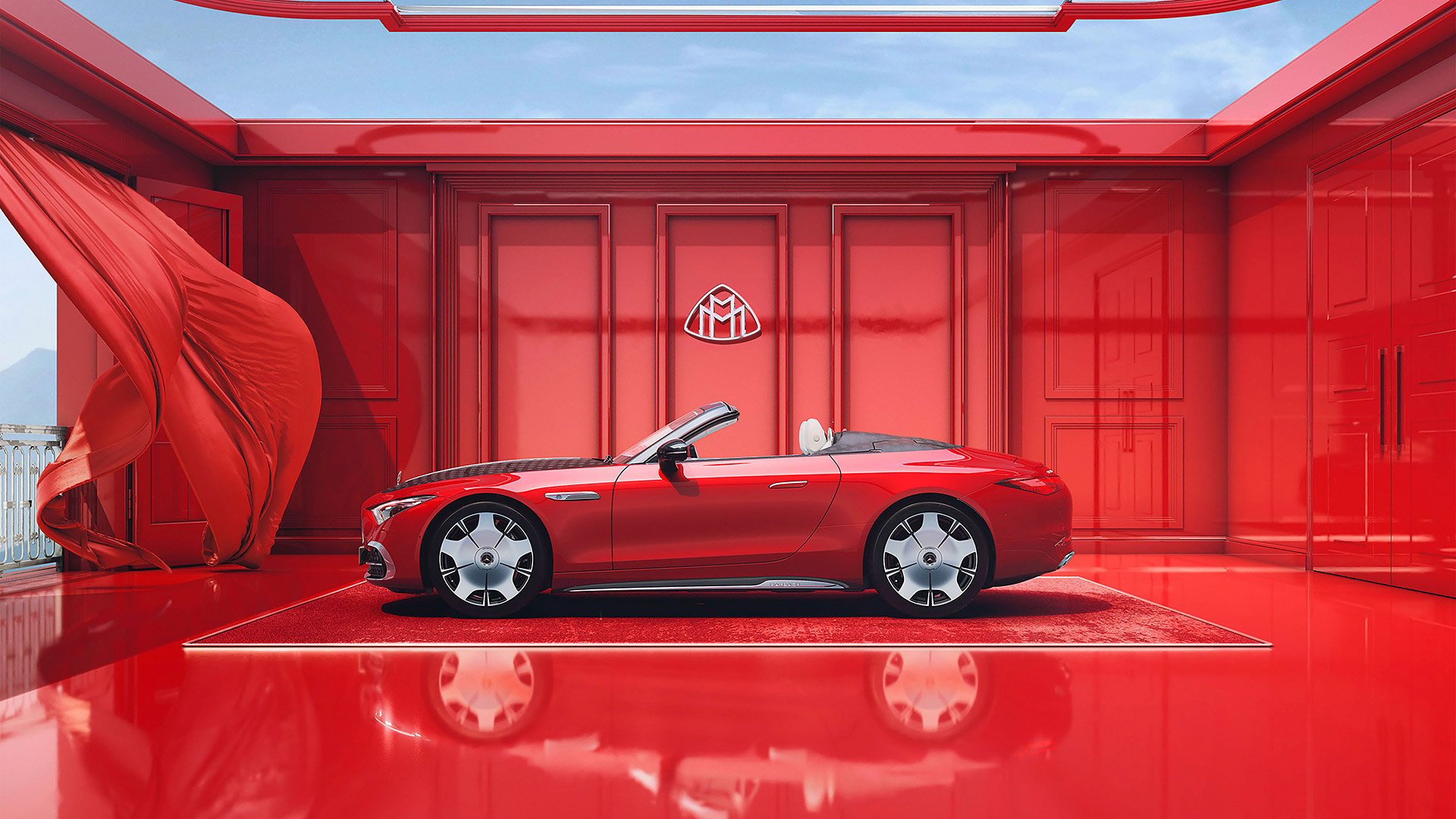  2025 Mercedes-Maybach SL Monogram Wallpaper.