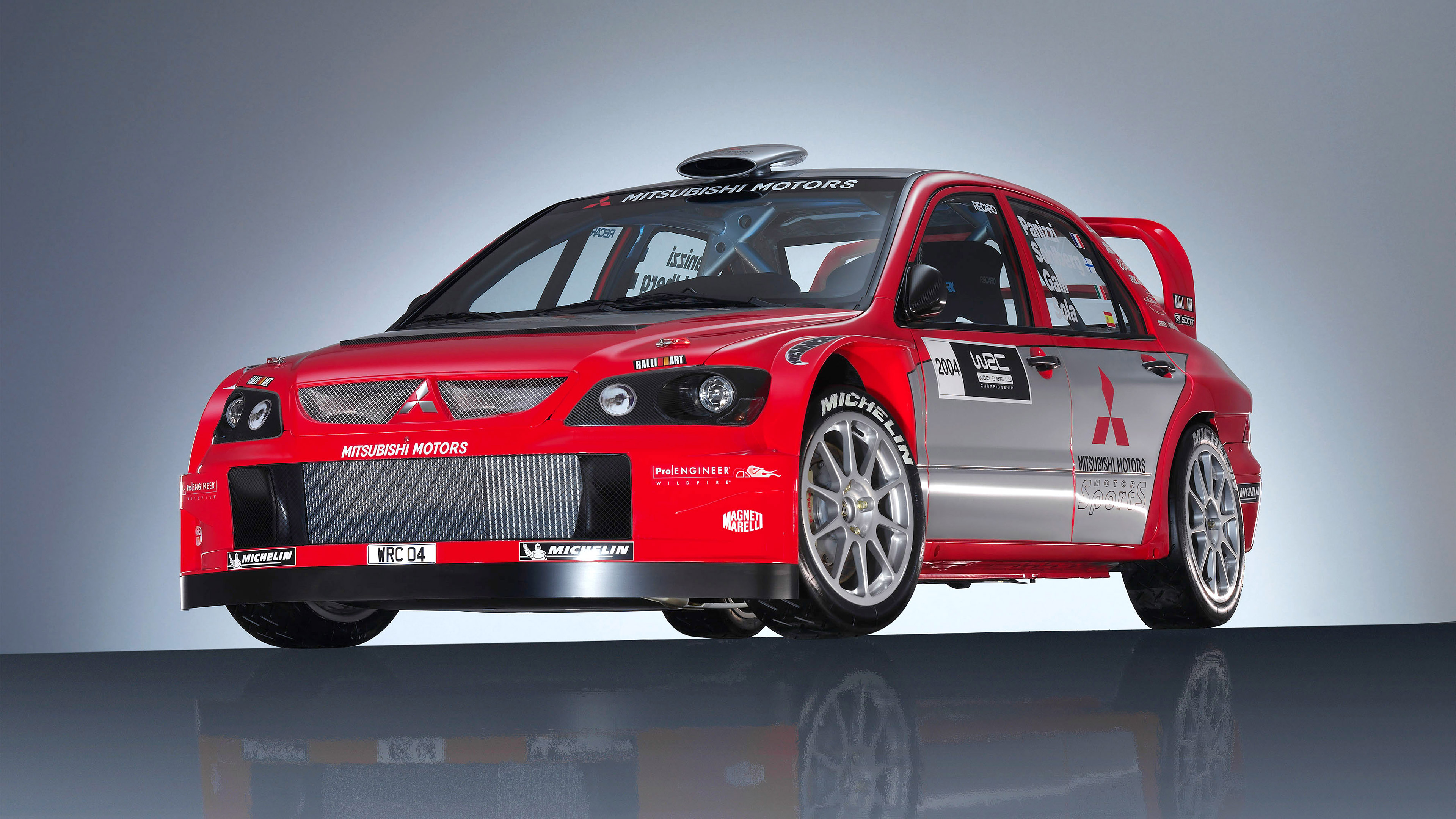  2004 Mitsubishi Lancer WRC04 Wallpaper.