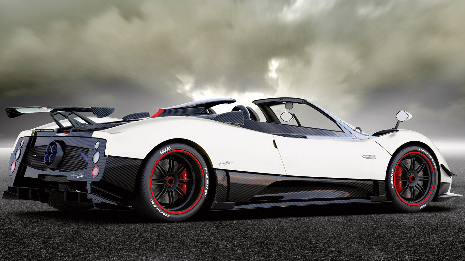  2009 Pagani Zonda Cinque Roadster Wallpaper.