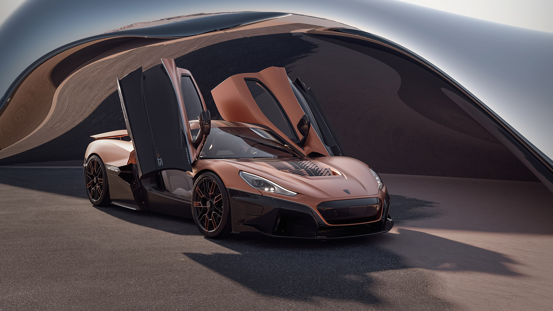  2024 Rimac Nevera 15th Anniversary Wallpaper.