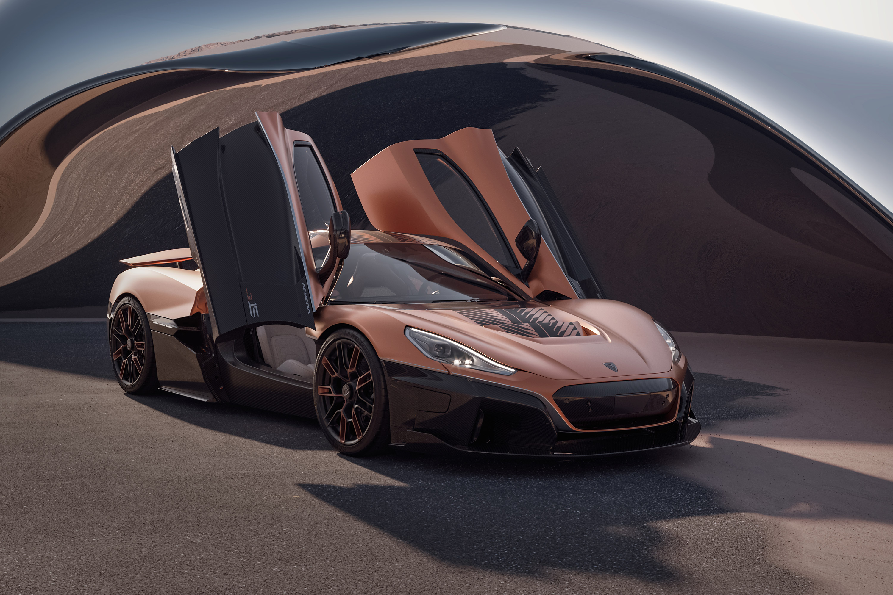  2024 Rimac Nevera 15th Anniversary Wallpaper.