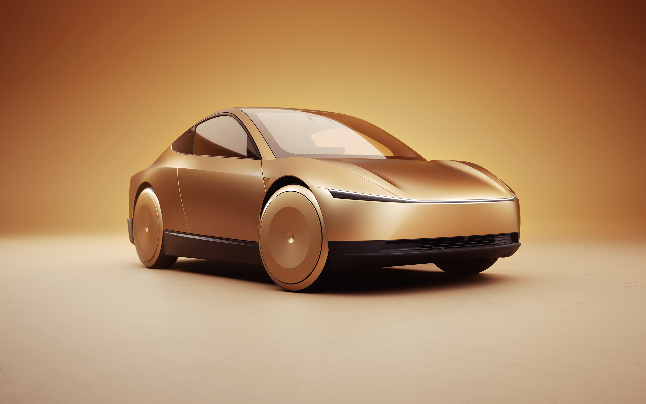  2024 Tesla Robotaxi Concept Wallpaper.