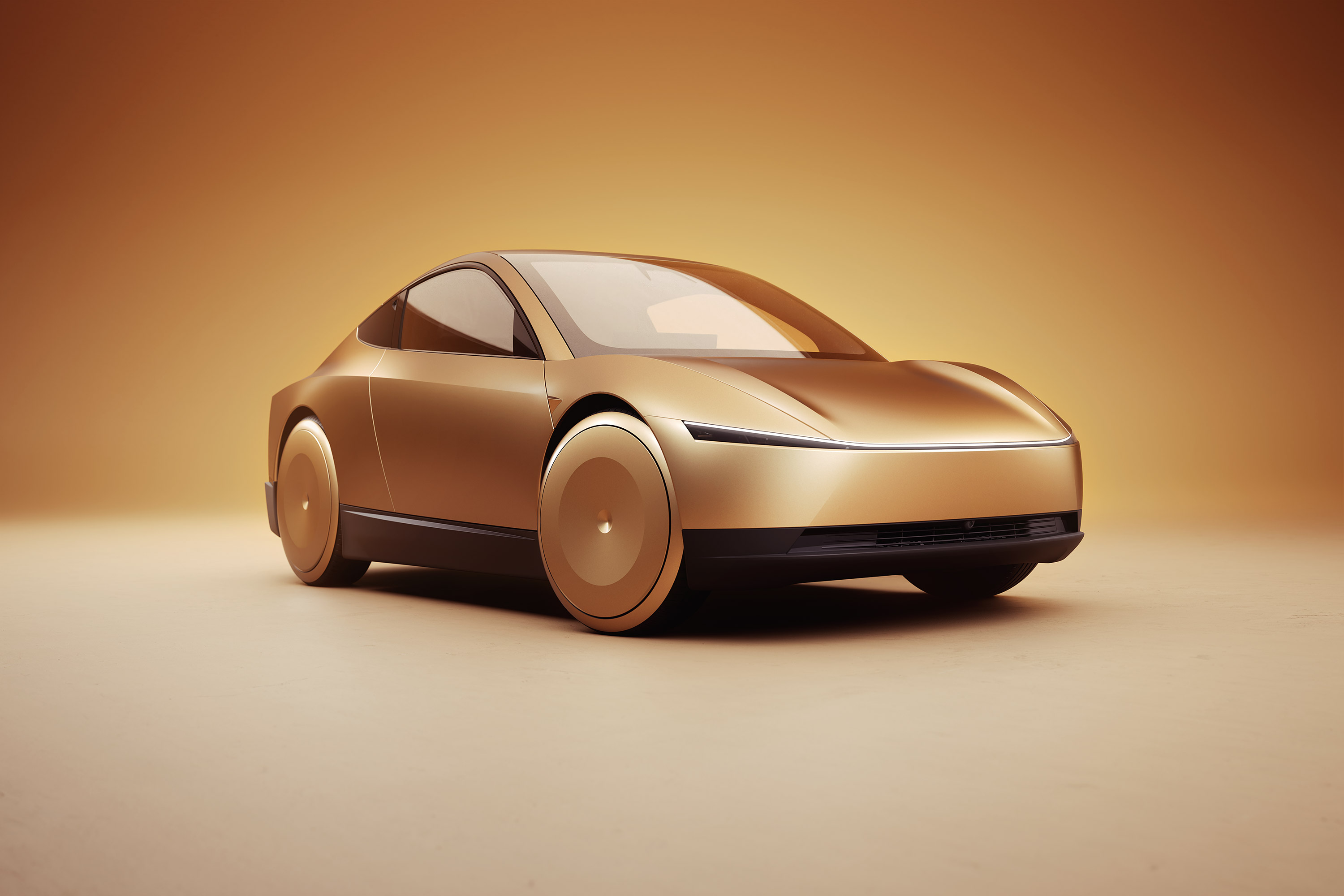  2024 Tesla Robotaxi Concept Wallpaper.